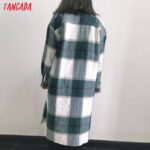 Tangada-2020-Autumn-Winter-Women-green-plaid-Long-Coat-Jacket-Casual-Warm-Overcoat-Fashion-Long-Coats-AI35