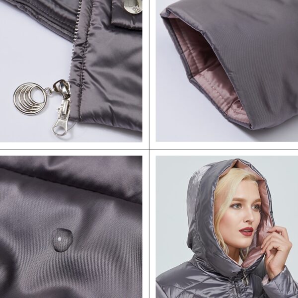 2019 Astrid winter jacket women Contrast color Waterproof fabric with cap design thick cotton clothing warm women parka AM-2090