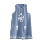 Aachoae-Embroidery-Dress-Women-O-Neck-Vitnage-Mini-Casual-Dresses-2020-Summer-Sleeveless-Loose-Short-Dress-Vestidos-Mujer