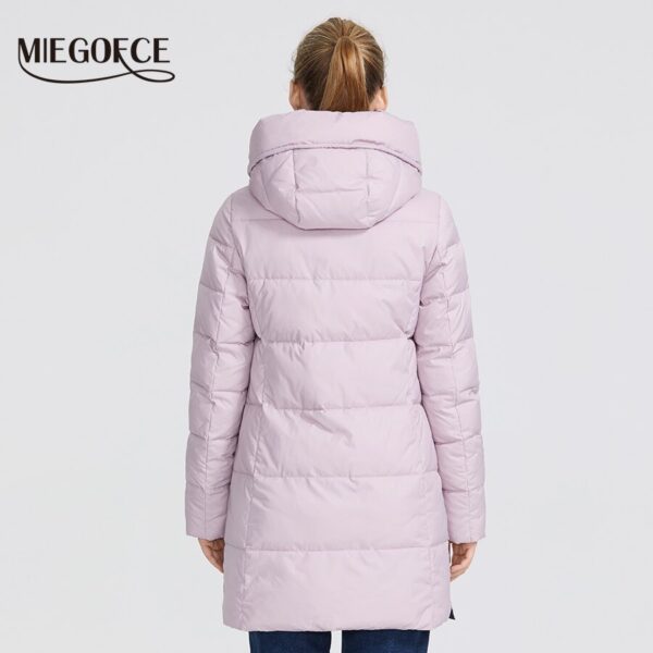 MIEGOFCE 2020 Winter Women Collection Women's Warm Jacket Made With Real Bio Winter Jackets Windproof Stand-Up Collar With Hood