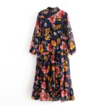 Aachoae-Floral-Print-Boho-Chiffon-Dress-Women-Turn-Down-Collar-Loose-Shirt-Dress-Long-Sleeve-Pleated-Beach-Dresses-Lady-Vestido