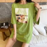 Aachoae-Loose-Character-Print-T-Shirt-Women-Summer-O-Neck-Basic-Casual-Tshirt-Female-Batwing-Half-Sleeve-Fashion-Cotton-Tee-Tops