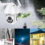 WIFI-Camera-Outdoor-PTZ-IP-Camera-H.265X-1080p-Speed-Dome-CCTV-Security-Cameras-IP-Camera-WIFI-Exterior-2MP-IR-Home-Surveilance
