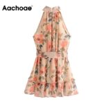 Aachoae-Women-Floral-Print-Boho-Party-Dress-2020-Summer-Sleeveless-Chiffon-Beach-Dress-Off-Shoulder-Ruffles-Pleated-Mini-Dresses