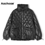 Aachoae-Casual-Solid-Woman-Parkas-Batwing-Long-Sleeve-Loose-Pocket-Coat-Lady-Stand-Collar-Warm-Outwear-Winter-Autumn-Ropa-Mujer