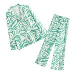 Aachoae-Fashion-Zebra-Striped-Print-Sleepwear-Set-Women-2-Piece-Pants-Set-Pijamas-Casual-Tops-And-Wide-Leg-Pants-Female-Homewear