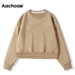 Aachoae-2020-Autumn-Winter-Cropped-Sweatshirt-Women-Batwing-Long-Sleeve-Pullover-Top-Female-O-Neck-Fleece-Hoodies-Sudaderas