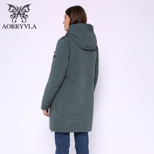 AORRYVLA 2020 Winter Long Jacket Women Hooded Parka Jacket Windproof Collar Thick Warm Casual Winter Women's Fashion Jackets Hot