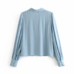 Aachoae-Women-Elegant-Casual-Solid-Blouse-2020-Long-Sleeve-Stylish-Pleated-Blue-Blouse-Ladies-Office-Turn-Down-Collar-Shirt-Tops