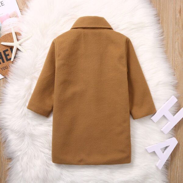 Children Toddler Baby Girls Long Sleeve Winter Solid Windproof Coat Infant Kids Girl Warm Pocket Fashion Outwear Autumn Jacket