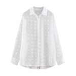 Aachoae-Women-White-Lace-Chiffon-Blouse-Long-Sleeve-Polka-Dot-Embroidery-Shirt-Fashion-Turn-Down-Collar-Office-Blouse-Blusas