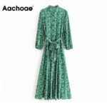 Aachoae-Women-Vintage-Long-Maxi-Dresses-Floral-Print-Lantern-Sleeve-Shirt-Dress-Turn-Down-Collar-Ladies-Casual-Sashes-Dress-Robe