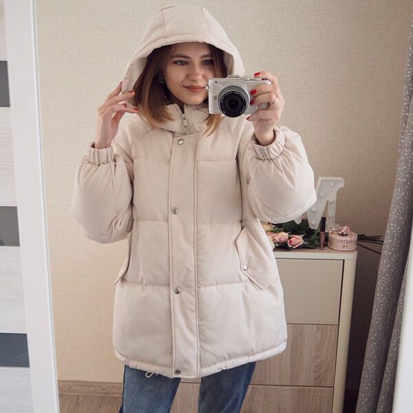 Winter women Parkas coat 2020 casual thicken warm hooded padded jackets Female solid colorful styled outwear snow jacket