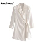 Aachoae-Blazer-Style-Playsuit-Women-Office-Wear-Long-Sleeve-White-Bodysuit-Notched-Collar-Solid-Elegant-Short-Jumpsuit-With-Belt