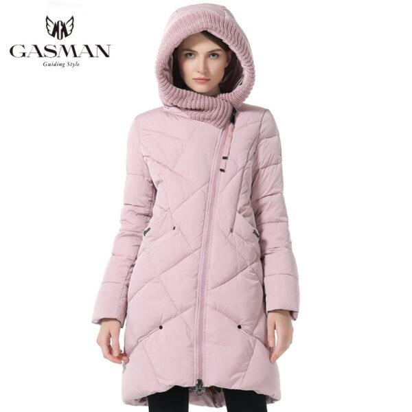 GASMAN 2019 Winter Collection Brand Fashion Thick Women Winter Bio Down Jackets Hooded Women Parkas Coats Plus Size 5XL 6XL 1702