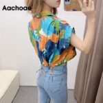 Aachoae-Women-Vintage-Printed-Cropped-Blouses-2020-Turn-Down-Collar-Holiday-Casual-Shirt-Summer-Ladies-Batwing-Short-Sleeve-Tops