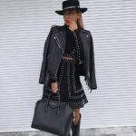 Winter-sexy-black-rivet-ladies-set-Bodycon-long-sleeve-jacket-and-A-line-skirt-2-two-piece-set-women-celebrity-party-Female-Set