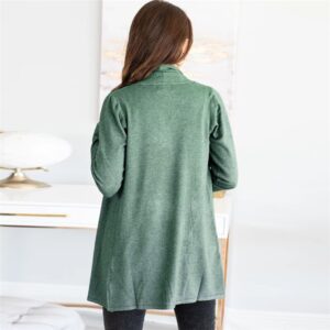 Aachoae Casual Sweater Women Pure Long Sleeve Cardigan Coat 2020 Autumn Knitted Jumper Cardigan Plus Size Outerwear Womens Tops