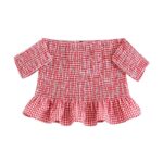 Aachoae-Women-Sexy-Off-Shoulder-Tops-And-Blouses-2020-Plaid-Ruffles-Shirt-Blouses-Female-Short-Sleeve-Bodycon-Crop-Top-Blusas