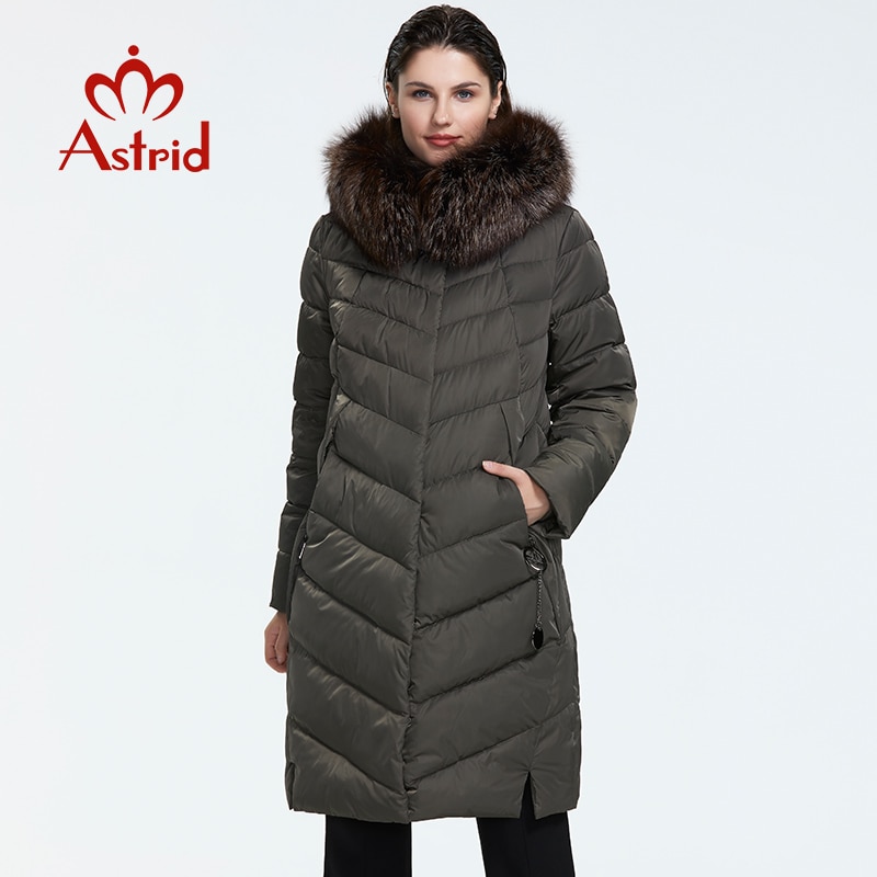 Astrid 2019 Winter new arrival down jacket women with a fur collar loose clothing outerwear quality women winter coat FR-2160