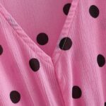 Aachoae-Women-Chic-Polka-Dot-Party-Mini-Dresses-2020-V-Neck-Short-Sleeve-Pink-Pleated-Dress-Ruffle-Elastic-Casual-Dress-Vestidos
