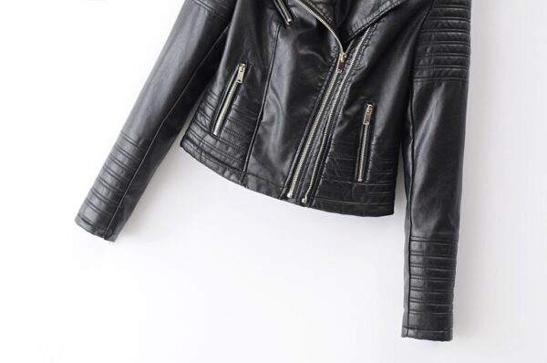 2020 New Fashion Women Soft Motorcycle Faux Leather Jackets Ladies Long Sleeve Autumn Winter Biker Streetwear Black Pink Coat