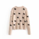 Aachoae-Elegant-Bow-Tie-Appliques-Sweater-Women-Casual-O-Neck-Long-Sleeve-Winter-Pullover-Stylish-Top-Female-Chic-Knitted-Jumper