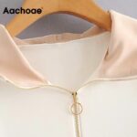 Aachoae-Patchwork-Lady-Pullover-Hoodies-Zipper-Pocket-Decorate-Sport-Casual-Hooded-Sweatshirts-Women-Batwing-Sleeve-Hoodie-Tops