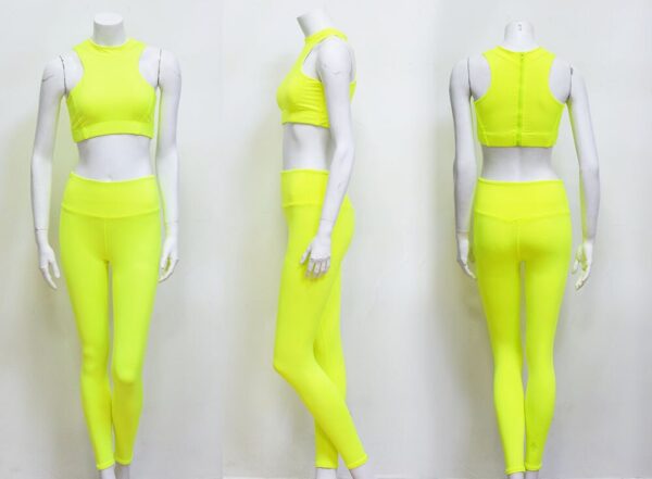GXQIL Workout Clothes for Women Dry Fit Yoga Gym Set Women Fitness Suit 2020 Sports Set Woman Jogging Sport Femme Black Yellow