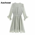 Aachoae-Women-Dot-Embroidery-Ruffles-Dresses-Summer-Butterfly-Sleeve-Party-Mini-Dress-2020-Bow-Tie-Collar-Elegant-Casual-Dress