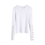 Aachoae-Autumn-Winter-Casual-Pullover-Sweater-Women-O-Neck-Long-Sleeve-Basic-Jumper-Pullovers-Fashion-Pin-Buckles-Patch-Slim-Top