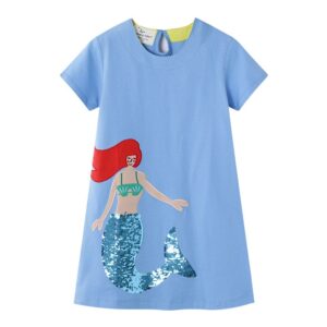 Jumping Meters New 2020 Princess Party Girls Dresses Summer Cotton Kids Clothing Fashion Hot Selling Children's Dress Tops Girls