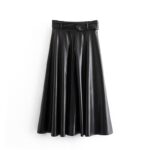 Aachoae-Women-Vintage-Faux-Leather-Skirt-With-Belt-2020-Elegant-Office-Ladies-Black-PU-Midi-Skirt-Pleated-Casual-Ladies-Skirts