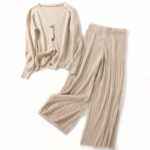 Aachoae-Casual-Elegant-Women-2-Piece-Set-Knitted-Long-Sleeve-Cardigan-Sweater-Set-Ladies-Wide-Leg-Pants-Outfits-Wool-Tracksuits
