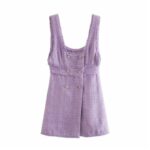 Aachoae-Women-Sweet-Spaghetti-Strap-Tweed-Mini-Dresses-Double-Breasted-Chic-Party-Dress-A-Line-Tassel-Purple-Dress-Vestidos