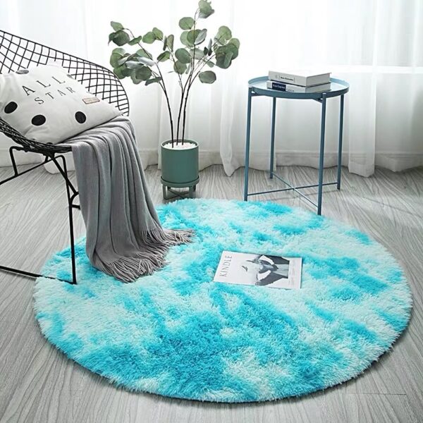 Fluffy Round Rug Carpets for Living Room Decor Faux Fur Rugs Kids Room Long Plush Rugs for Bedroom Shaggy Area Rug Modern Mats