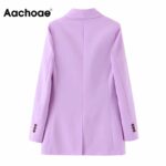 Aachoae-Women-Solid-Office-Waer-Two-Piece-Set-Double-Breasted-Shawl-Collar-Casual-Blazer+Pleated-Loose-Shorts-Lady-Ropa-Dama