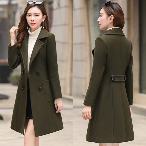 Woolen Women Jacket Coat Long Slim Blend Outerwear 2019 New Autumn Winter Wear Overcoat Female Ladies Wool Coats Jacket Clothes