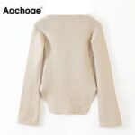 Aachoae-Chic-Solid-Pullover-Sweater-Women-Irregular-Hem-Flare-Long-Sleeve-Stylish-Knitted-Sweaters-Lady-Square-Neck-Sexy-Tops