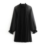 Aachoae-Women-Black-Pleated-Dress-Spring-Butterfly-Long-Sleeve-Mini-Dress-See-Through-Ruffled-Collar-Casual-Dress-Female-Vestido