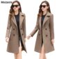 Woolen Women Jacket Coat Long Slim Blend Outerwear 2019 New Autumn Winter Wear Overcoat Female Ladies Wool Coats Jacket Clothes