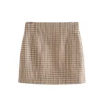 Aachoae-Women-Fashion-Houndstooth-Plaid-Mini-Skirt-2020-High-Waist-Back-Pleated-Skirts-Female-Elegant-A-Line-Tweed-Zipper-Skirt