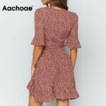 Aachoae-Women-Elegant-Ruffles-Wrap-Mini-Dresses-Floral-Print-V-Neck-Boho-Dress-A-Line-Short-Sleeve-Party-Dress-Summer-Sundress