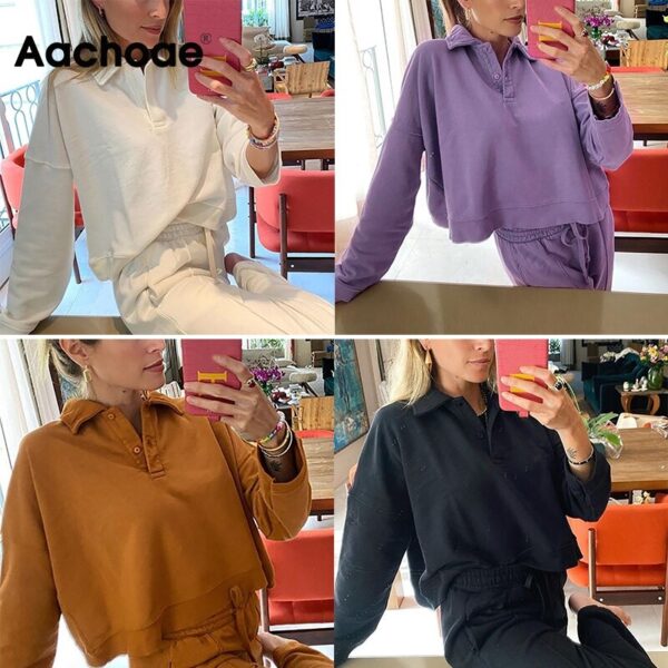 Aachoae Women Casual Solid Batwing Long Sleeve Oversize Blouse Shirt Turn Down Collar Loose Basic Ladies Tops Autumn Spring 2020