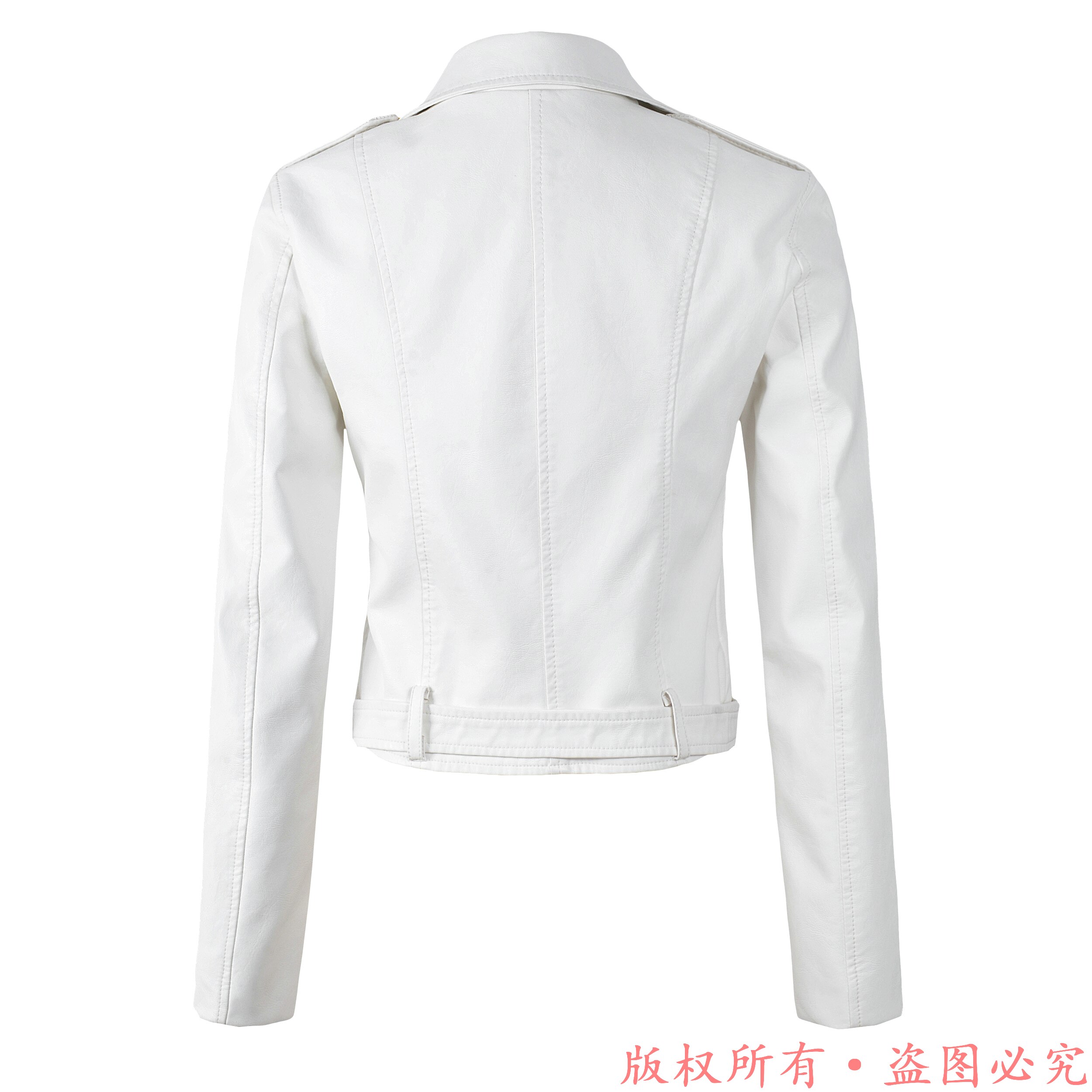 New Arrival 2020 brand Winter Autumn Motorcycle leather jackets White leather jacket women leather coat slim PU jacket Leather