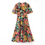 Aachoae-Vintage-A-Line-Printed-Dress-Women-Short-Sleeve-Colorful-Summer-Dress-Ladies-V-Neck-Casual-Midi-Dresses-Vestidos-2020