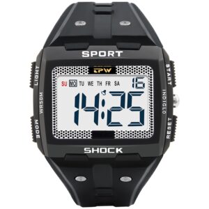 Men Sport Watch Multifunction Stopwatch Fitness Alarm Clock 5Bar Waterproof Light Display Digital Watches Wholesale reloj hombre