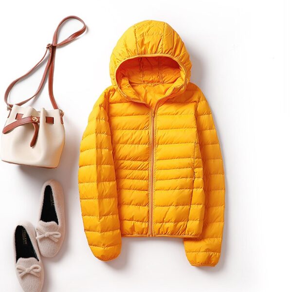 Aachoae Chic 2020 Winter Long Sleeve Padded Jacket Women Fashion Zipper Up Hooded Parka Coat Solid Casual Parkas Ropa Mujer