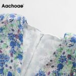 Aachoae-Women-Sweet-V-Neck-Floral-Print-Bodysuit-Puff-Short-Sleeve-Pleated-Jumpsuit-Female-Vintage-Ladies-Rumper-Playsuit