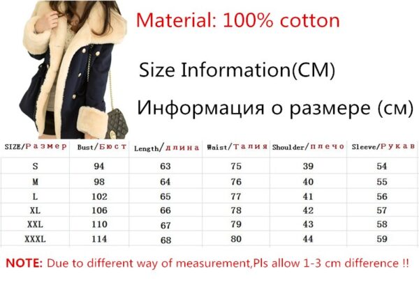 2019 Jackets For Women Autumn And Winter Casual Solid Slim Thick Double Breasted College Wind Cotton Coats Women Plus Size S-3XL